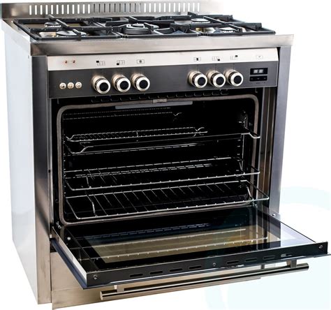 gas oven open door